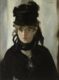 Pintura impresionista de Berthe Morisot realizada por Édouard Manet, ejemplo del cambio en el arte tras la fotografía